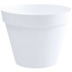 EDA Pot de fleur rond Toscane - Ø 40 x H 32 cm - 23 L - Blanc