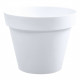 EDA Pot de fleur rond Toscane - Ø 30 x H 26 cm - 10 L - Blanc