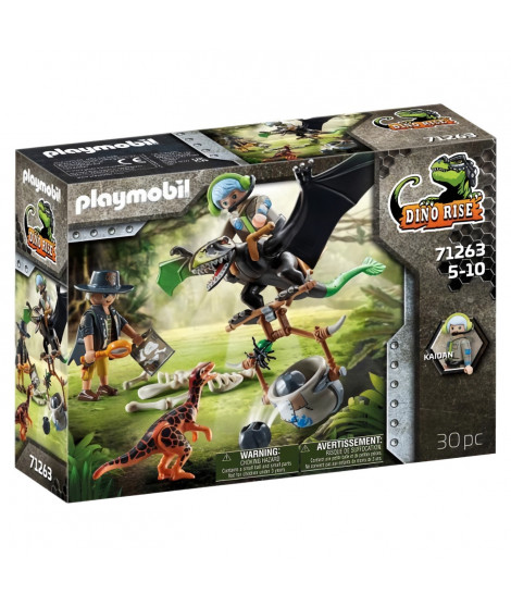 PLAYMOBIL - 71263 - Dino Rise - Dimorphodon et rangers