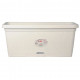 Bac a fleur rectangulaire NATURAL - 66L - 80 cm - Plastique - Blanc