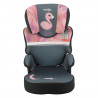 Rehausseur NANIA BEFIX - Isofix - Groupe 2/3 (15-36Kg) - Avec dossier - Tetiere réglable en hauteur - Flamingo - Fabriqué en …