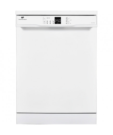 Lave-vaisselle pose libre CONTINENTAL EDISON CELV1347DW - 13 couverts - Largeur 59,8 cm- Classe E - 47 dB - blanc