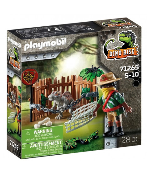 PLAYMOBIL - 71265 - Dino Rise - Bébé spinosaure et combattant