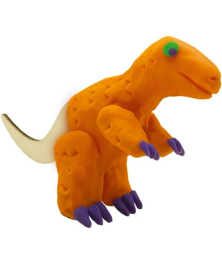 Pâte a modeler - Squelettes de dinosaures en bois