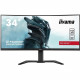 Ecran PC Gamer incurvé - IIYAMA G-Master Red Eagle GB3467WQSU-B5 - 34 UWQHD - Dalle VA - 0.4 ms - 165Hz - 2 x HDMI / 2 x DP -…