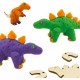 Pâte a modeler - Squelettes de dinosaures en bois