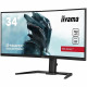 Ecran PC Gamer incurvé - IIYAMA G-Master Red Eagle GB3467WQSU-B5 - 34 UWQHD - Dalle VA - 0.4 ms - 165Hz - 2 x HDMI / 2 x DP -…