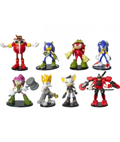 SONIC - 8 FIGURINES ARTICULÉES - 7,5 CM (ASST)