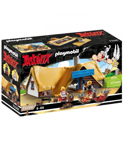 PLAYMOBIL - 71266 - Astérix : Hutte d'Ordralfabetix