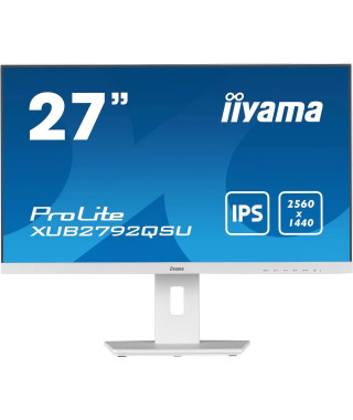 Ecran PC - IIYAMA Prolite XUB2792QSU-W5 - 27 WQHD - Dalle IPS - 5 ms - 75Hz - HDMI  / DisplayPort / DVI / USB - Pied réglable