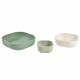 BEABA, Lot de 3 bols repas enfants silicone gigogne, vert