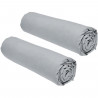 Lot de 2 draps housses TODAY Essential - 160 x 200 cm - 2 personnse 100% Coton - Acier