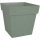 EDA Pot de Fleur Carré TOSCANE 39 cm - 38 L - 39 x 39 x H 39 cm - Vert laurier