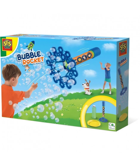 Fusée et trainée de bulles