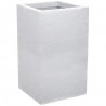 EDA Bac a Fleurs Carré Haut Graphit Up - 36 L - 29,5 x 29,5 cm x 49,5 cm - Blanc cérusé