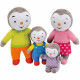 Coffret famille 4 Peluches - T'Choupi - JEMINI - +/- 19 cm