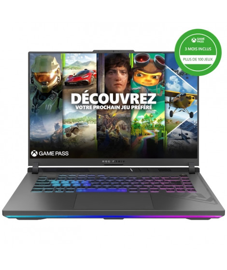 PC Portable Gamer ASUS ROG Strix G16 | 16 WUXGA 165Hz - RTX 4060 8Go - Intel Core i7-13650HX - RAM 16Go - 512Go SSD - Win 11