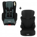 NANIA - Pack siege auto COSMO Isofix Groupe 0/1 (0-18Kg) + siege auto BEFIX Easyfix Groupe 2/3 (15-36Kg) - Fabrication française