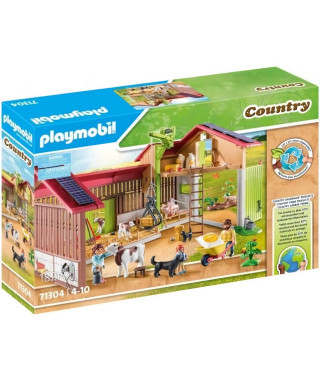 PLAYMOBIL - 71304 - Ferme avec panneaux solaires - La vie a la ferme - 182 pieces