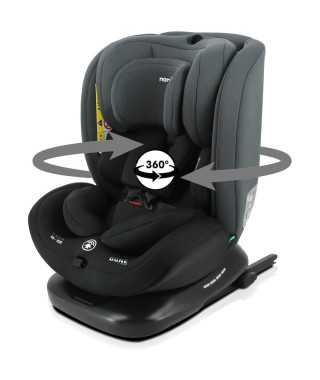 Siege auto isofix NANIA DUNE 40-150 cm R129    0 a 10 ans- Dos route 40-105 cm  Tetiere réglable - Inclinable - Pivotant