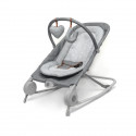 SUMMER INFANT Transat 2en1, transat a bascule, pratique et portable, jouets et vibrations apaisantes, gris heather