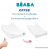 BEABA, Matelas a langer Sofalange + Drap housse éponge non imperméable, blanc