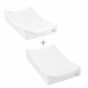 BEABA, Matelas a langer Sofalange + Drap housse éponge non imperméable, blanc