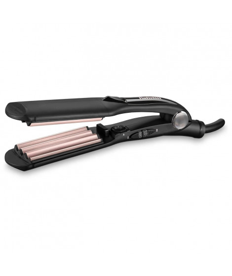 Fer a gaufrer - BABYLISS 2165CE - Plaques large de 35 mm - 10 températures - Chauffe rapide - Embouts thermorésistants