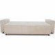 Canapé droit convertible 3 places JOSH - velours côtelé beige - Coffre de rangement - L239xP86xH85cm