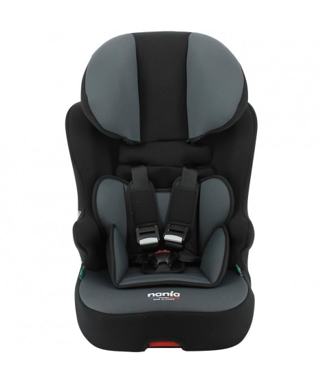 Siege auto isofix NANIA RACE I FIX 76-140 cm R129 de 3 a 10 ans  Tetiere réglable - Base inclinable - Noir - Fabrication Fr…