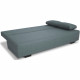 Canapé clic-clac  Tissu Bleu  L 195 x P 122 x H 78 cm  LARA - Fabriqué en Ukraine
