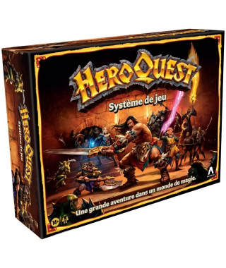 Heroquest Systeme de Jeu - Jeu d'aventures fantastiques styles donjon - Jeu de société - A partir de 14 Ans, 2 a 5 Joueurs