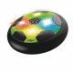 AeroFoot - Disque de foot aéroglisseur en mousse lumineux avec 2 cages de buts, 1 ballon et une pompe, rechargeable
