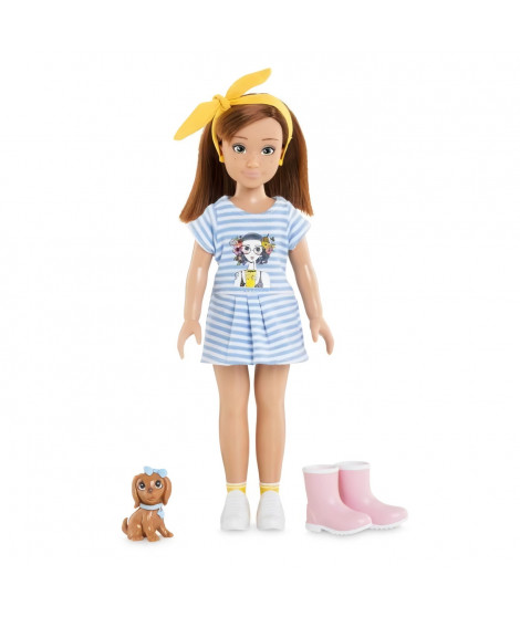 COROLLE GIRLS - Coffret Zoé Nature et Aventure - Poupée Mannequin - 6 accessoires - 28 cm - des 4 ans