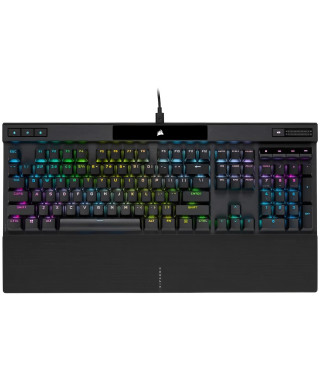 Clavier Gamer - AZERTY - CORSAIR - K70 RGB PRO - Mécanique - Touches PBT Double Shot Pro - Cherry MX Rouge - Noir - (CH-91094…