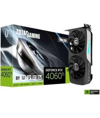 ZOTAC - Carte Graphique - Nvidia GeForce RTX 4060 Ti Twin Edge 8Go