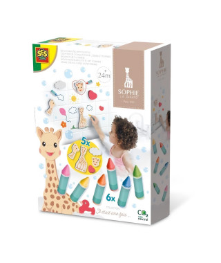 Sophie la girafe - Crayons de couleur pour le bain et formes