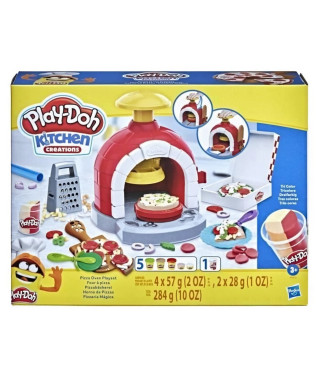 Play-Doh Kitchen Creations Four a pizza - PLAYDOH - Pâte a modeler - Jaune - Mixte - Enfant