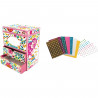 Coffret a bijoux mosaiques - Sycomore - Stick n Fun 3D - Plus de 500 mosaiques colorées - 150 gems - Rose