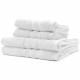 2 Serviettes de bain TODAY 50x90 + 2 Draps de bain 70x130 cm 100% Coton - Craie