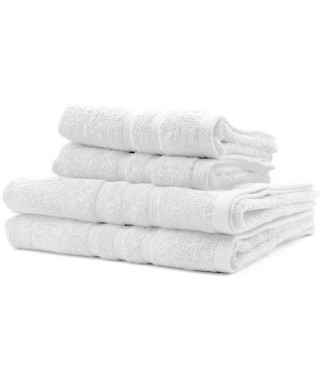 2 Serviettes de bain TODAY 50x90 + 2 Draps de bain 70x130 cm 100% Coton - Craie