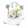 BRIGHT STARTS Playful Paradise balancelle portable pour bébé, compacte et automatique avec musique, des la naissance