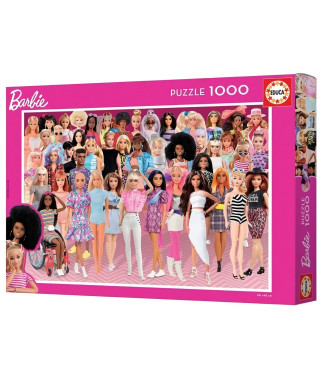 Puzzle BARBIE - 1000 pieces - Educa - Dessins animés et BD - Rose