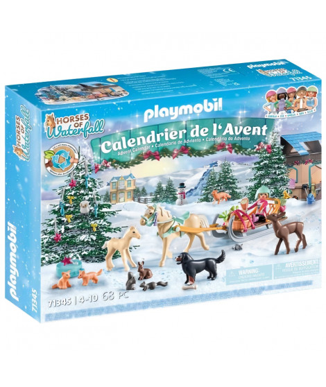 PLAYMOBIL 71345 Calendrier de l'Avent - Equestre-  La magie de Noël - 24 surprises a découvrir pour attendre Noël