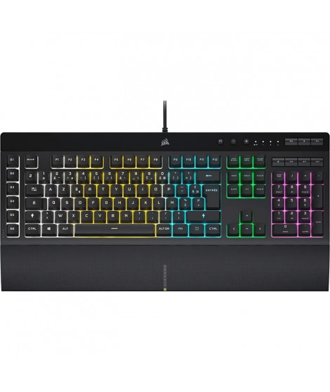 Clavier Gamer - AZERTY - CORSAIR - K55 RGB Pro - Numérique - Dôme en caoutchouc - RGB 5 Zones - (CH-9226765-FR)