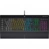 Clavier Gamer - AZERTY - CORSAIR - K55 RGB Pro - Numérique - Dôme en caoutchouc - RGB 5 Zones - (CH-9226765-FR)