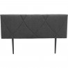 Tete de lit TUDOR - Tissu Anthracite - L.162 x H.100 x P.7 cm