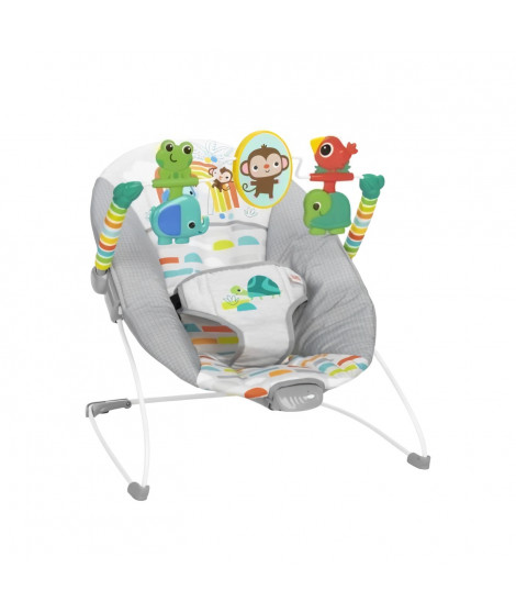 BRIGHT STARTS Transat Playful Paradise, vibrations apaisantes, jouets interactifs, 0-9 mois