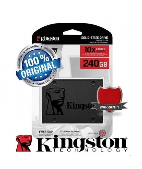 KINGSTON - Disque SSD Interne - A400 - 240Go - 2.5 (SA400S37/240G)