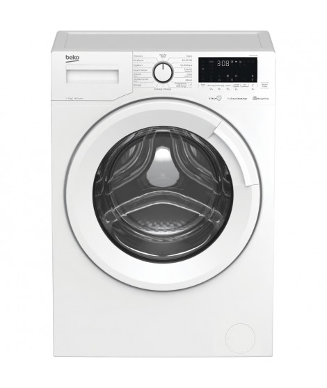 Lave-linge hublot BEKO UWM7014RO - 7kg - L60cm -Induction - 1400 trs/min - Blanc